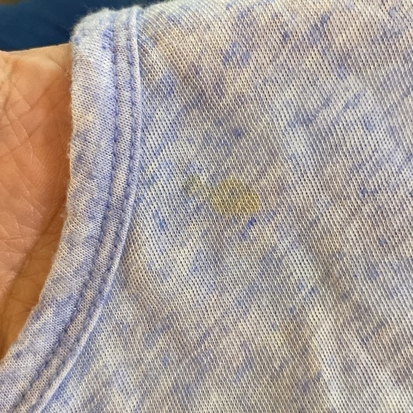 We The Free Destroyed Ombré Batwing Sleeve Opening Top Lilac Combo XS - Picture 6 of 8